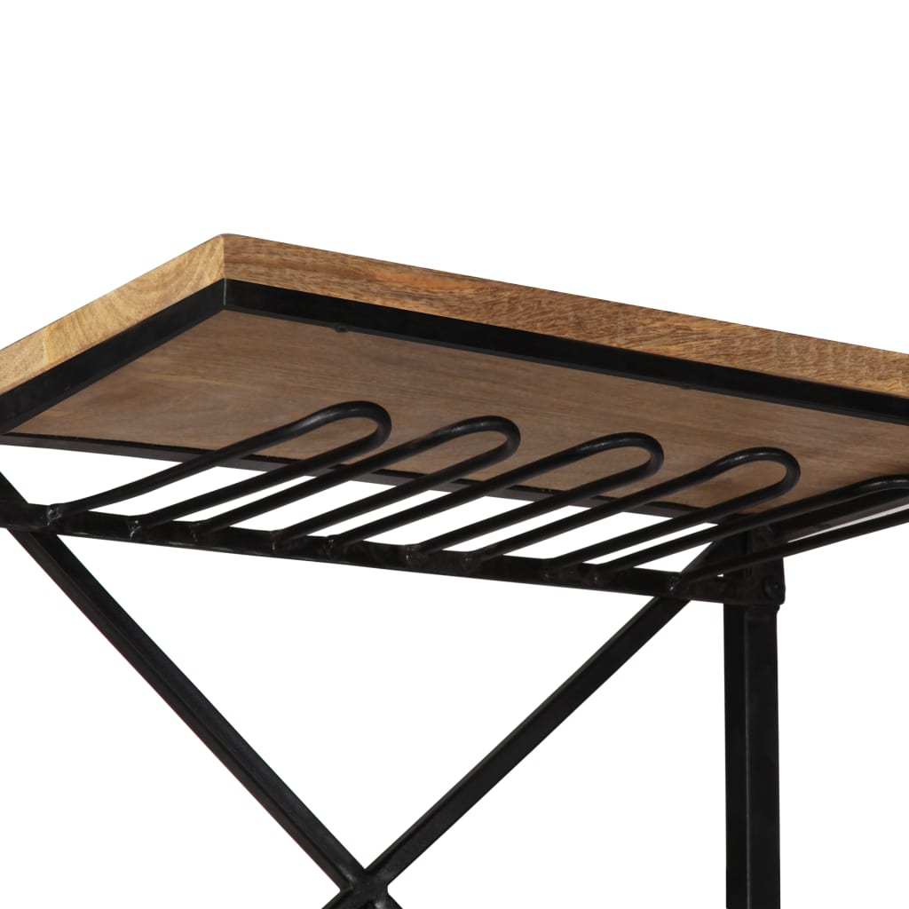 Botellero Forma De Tractor Madera Maciza De Mango 49X31X172 Cm