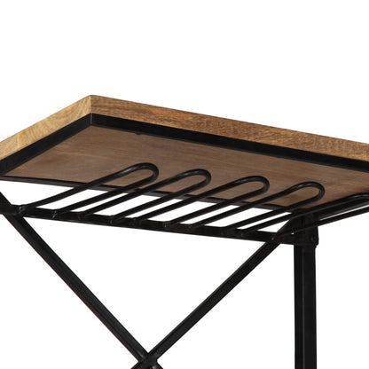 Botellero Forma De Tractor Madera Maciza De Mango 49X31X172 Cm