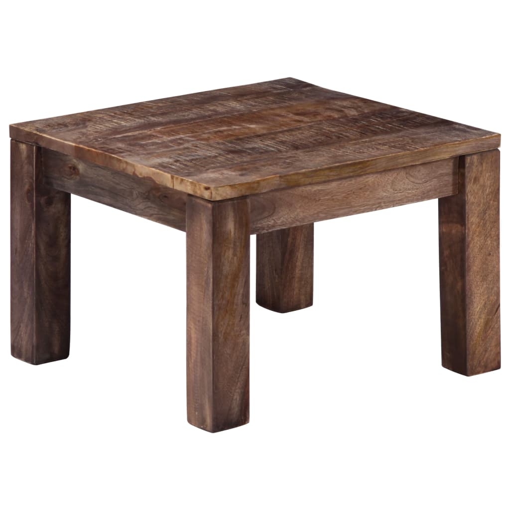 Mesa De Centro Madera Maciza De Mango 50X50X35 Cm