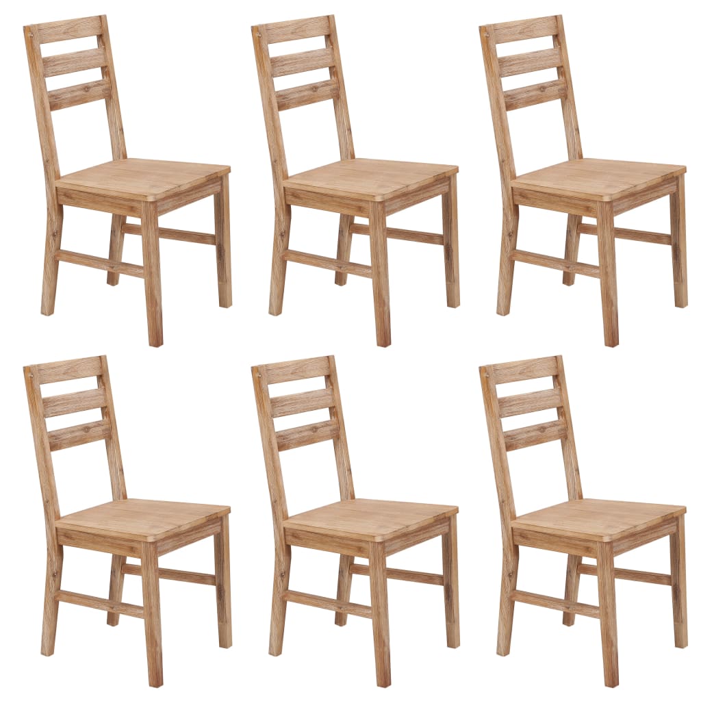 Sillas De Comedor 4 Unidades Madera Maciza De Acacia