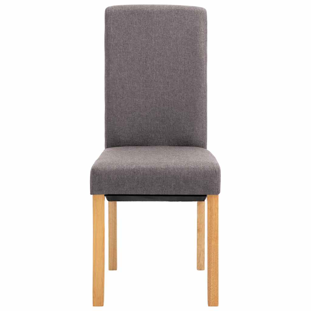 Sillas De Comedor 4 Unidades Tela Gris
