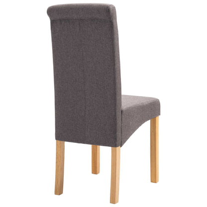 Sillas De Comedor 4 Unidades Tela Gris