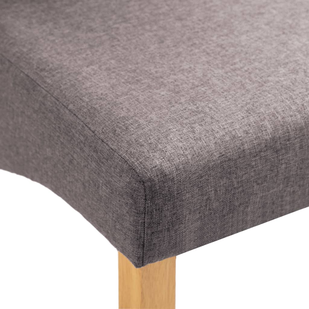 Sillas De Comedor 4 Unidades Tela Gris