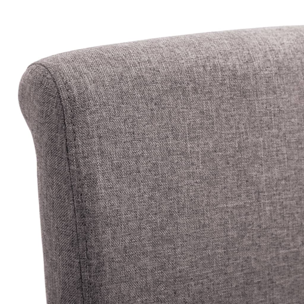 Sillas De Comedor 4 Unidades Tela Gris
