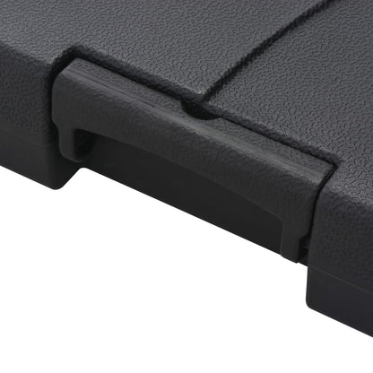 Sombrilla De Jardín Con Base Portátil Gris
