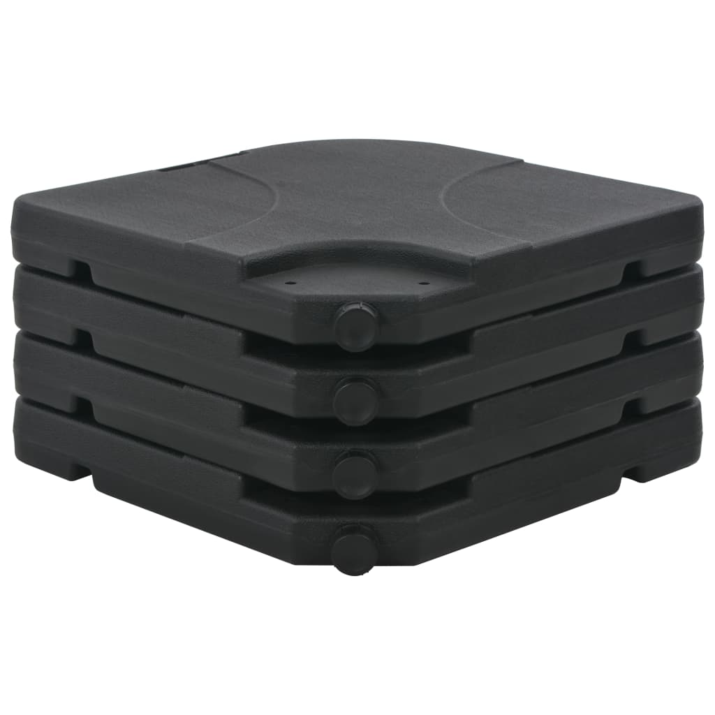 Sombrilla De Jardín Con Base Portátil Gris