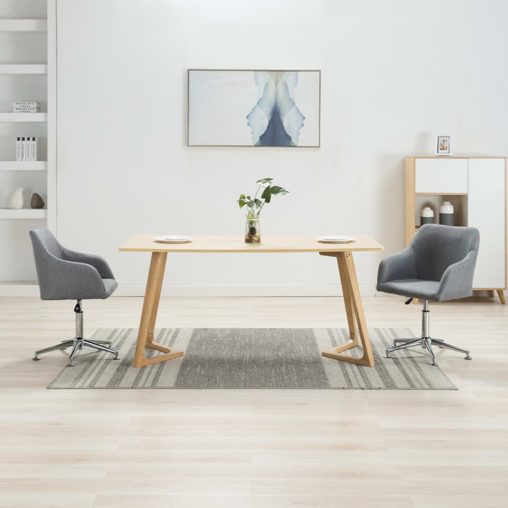 Sillas De Comedor Giratorias 4 Unidades Tela Taupe