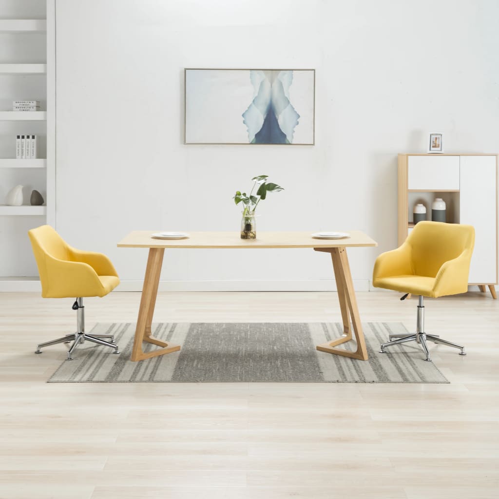 Sillas De Comedor Giratorias 4 Unidades Tela Taupe
