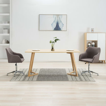 Sillas De Comedor Giratorias 4 Unidades Tela Taupe