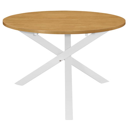 Juego De Muebles De Comedor 5 Piezas Mdf Blanco