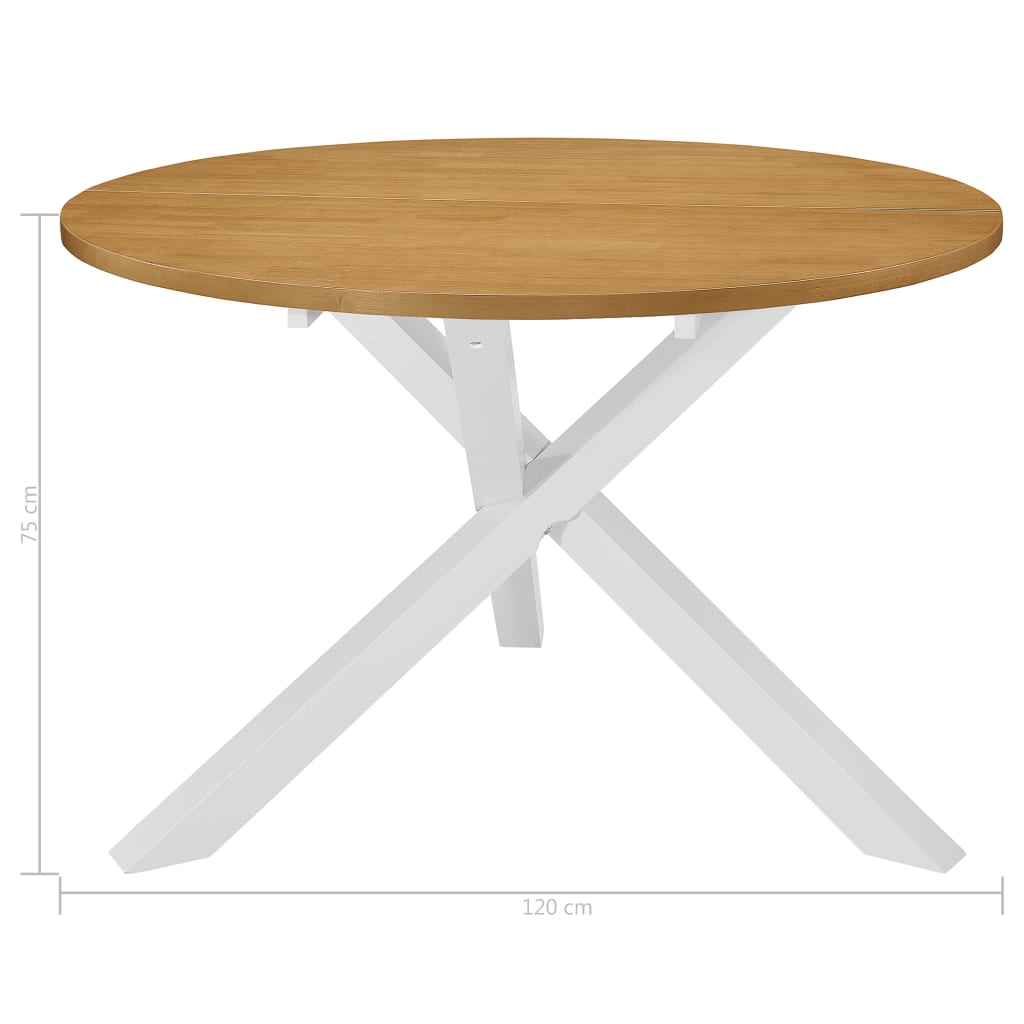 Juego De Muebles De Comedor 5 Piezas Mdf Blanco
