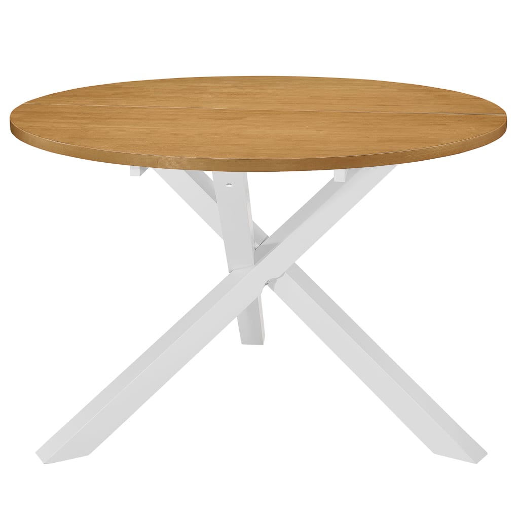 Juego De Muebles De Comedor 5 Piezas Mdf Blanco