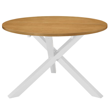 Juego De Muebles De Comedor 5 Piezas Mdf Blanco