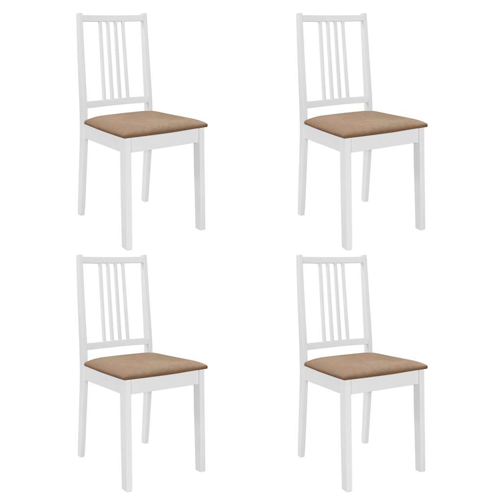Juego De Muebles De Comedor 5 Piezas Mdf Blanco