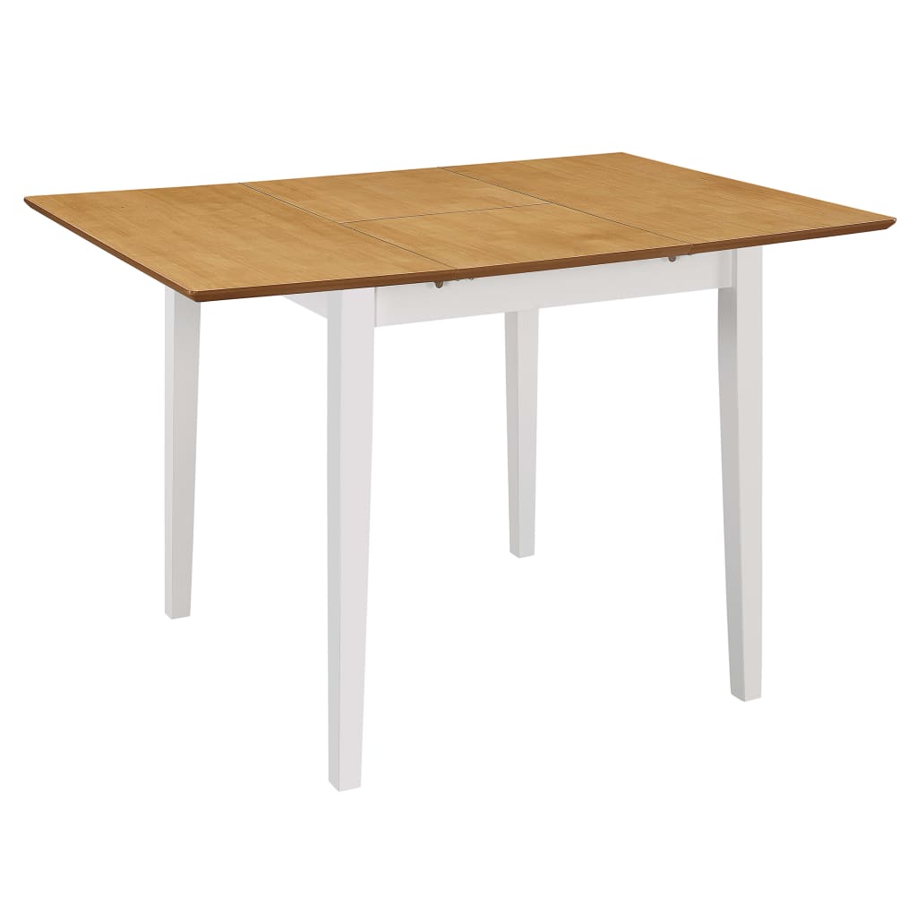 Juego De Muebles De Comedor 5 Piezas Mdf Blanco