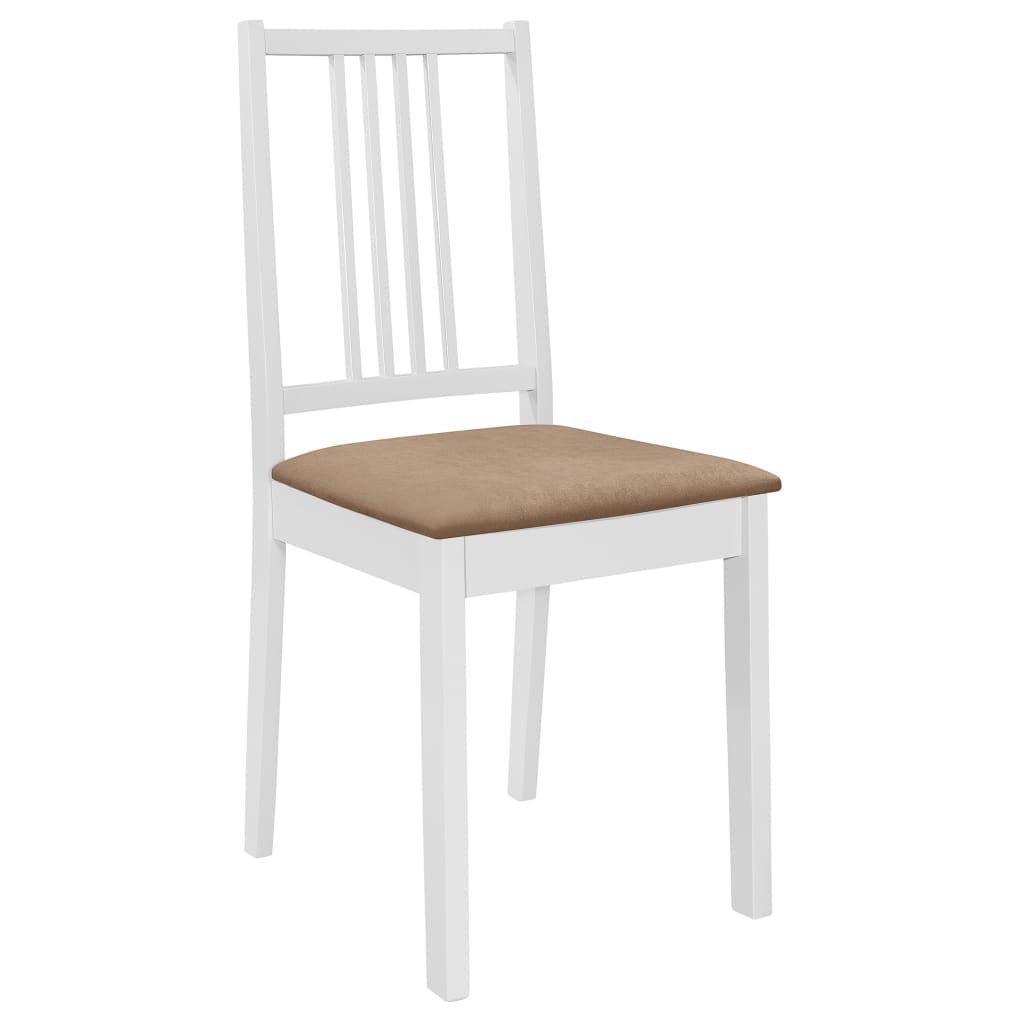Juego De Muebles De Comedor 5 Piezas Mdf Blanco