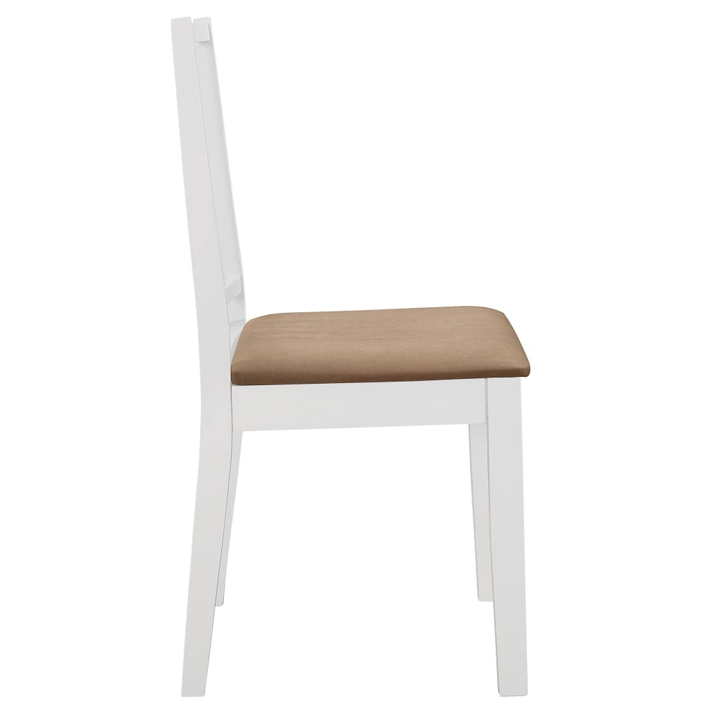 Juego De Muebles De Comedor 5 Piezas Mdf Blanco
