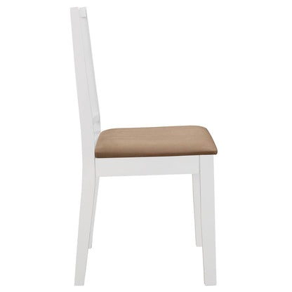 Juego De Muebles De Comedor 5 Piezas Mdf Blanco