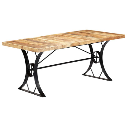 Mesa De Comedor De Madera Maciza De Mango 180X90X76 Cm