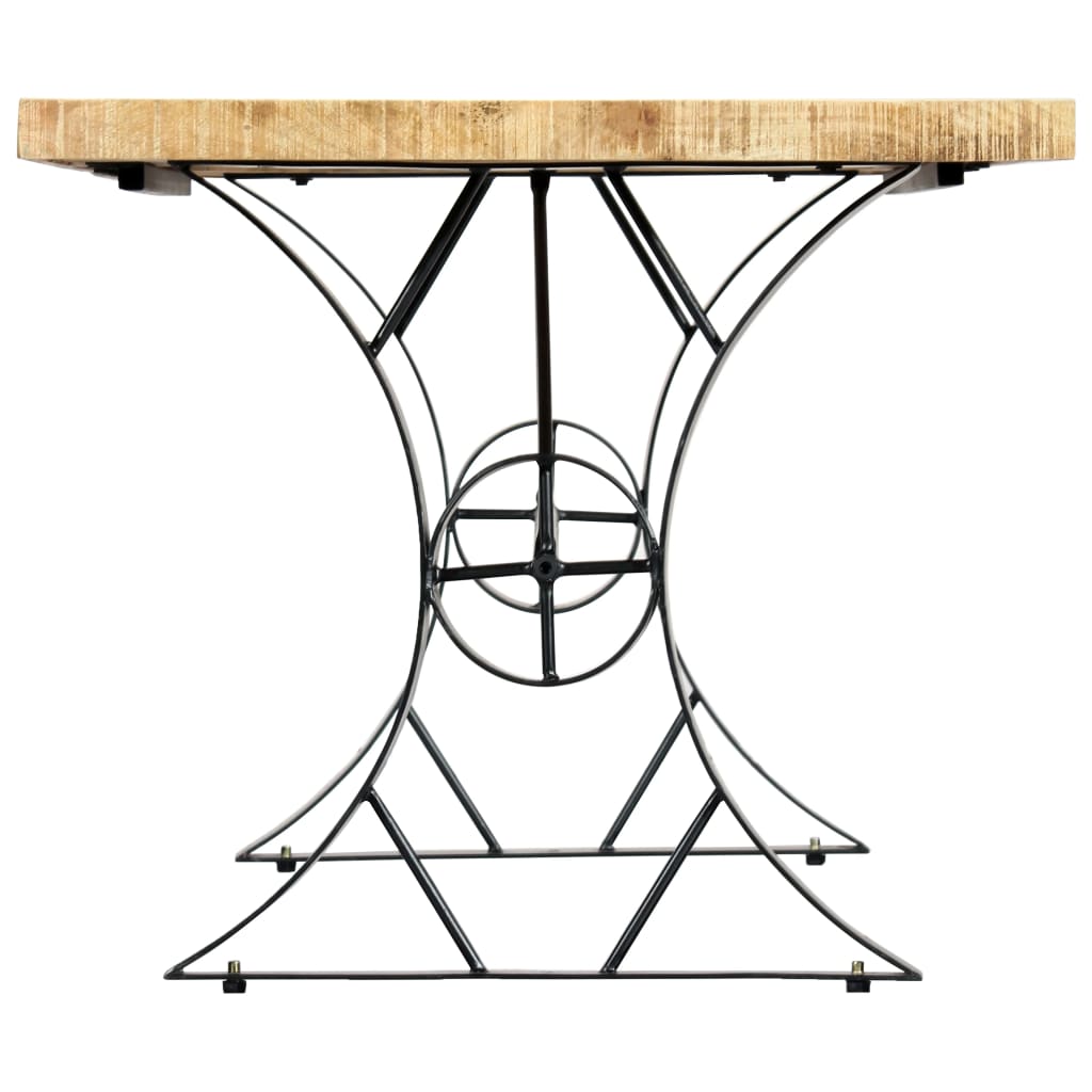 Mesa De Comedor De Madera Maciza De Mango 180X90X76 Cm