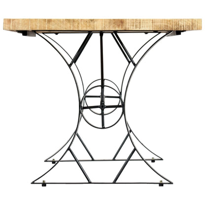 Mesa De Comedor De Madera Maciza De Mango 180X90X76 Cm