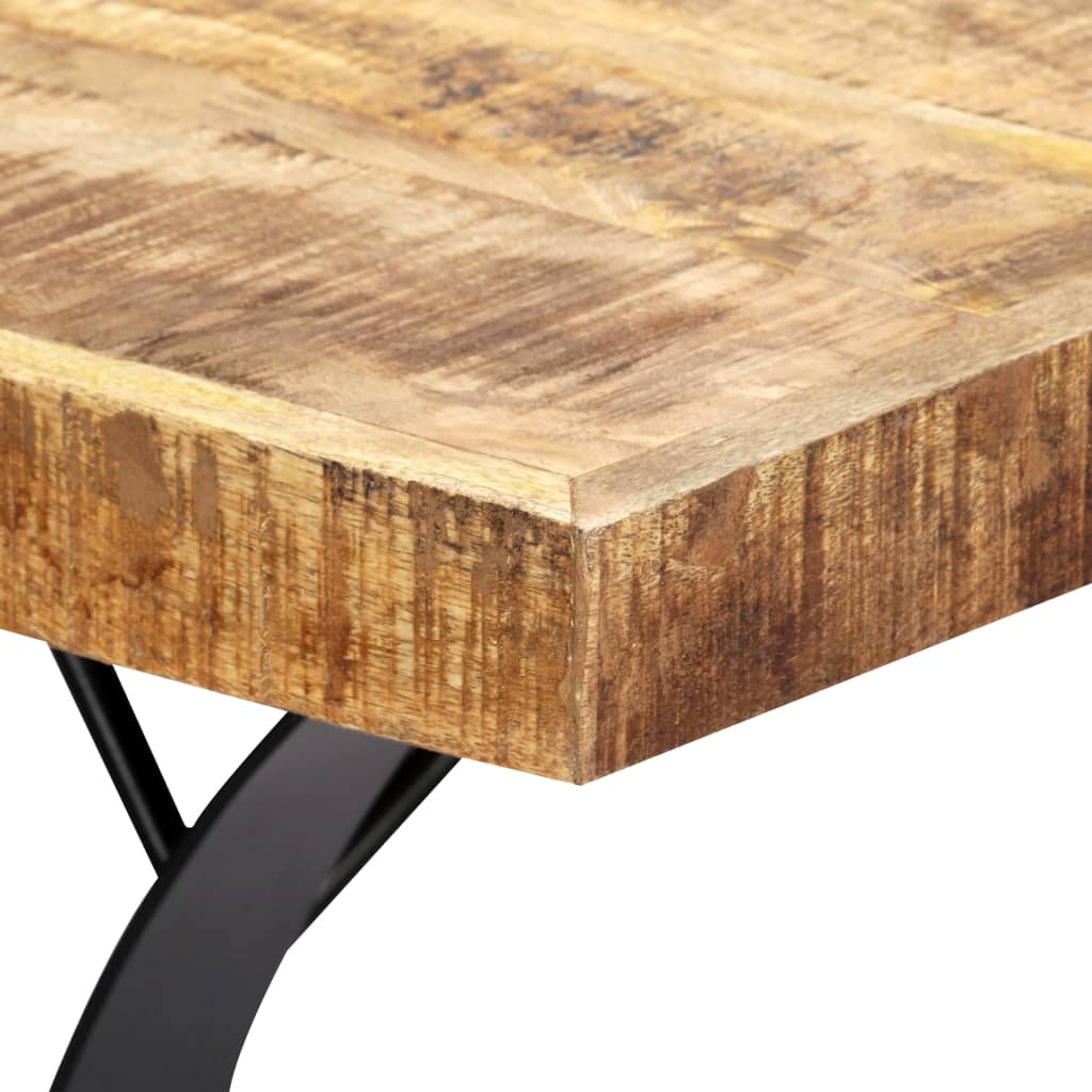 Mesa De Comedor De Madera Maciza De Mango 180X90X76 Cm