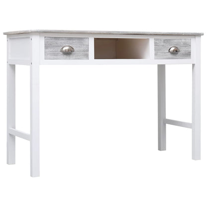 Escritorio De Madera Gris 110X45X76 Cm