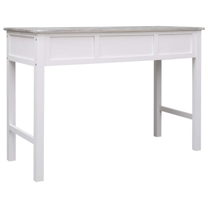 Escritorio De Madera Gris 110X45X76 Cm