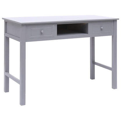 Escritorio De Madera Gris 110X45X76 Cm