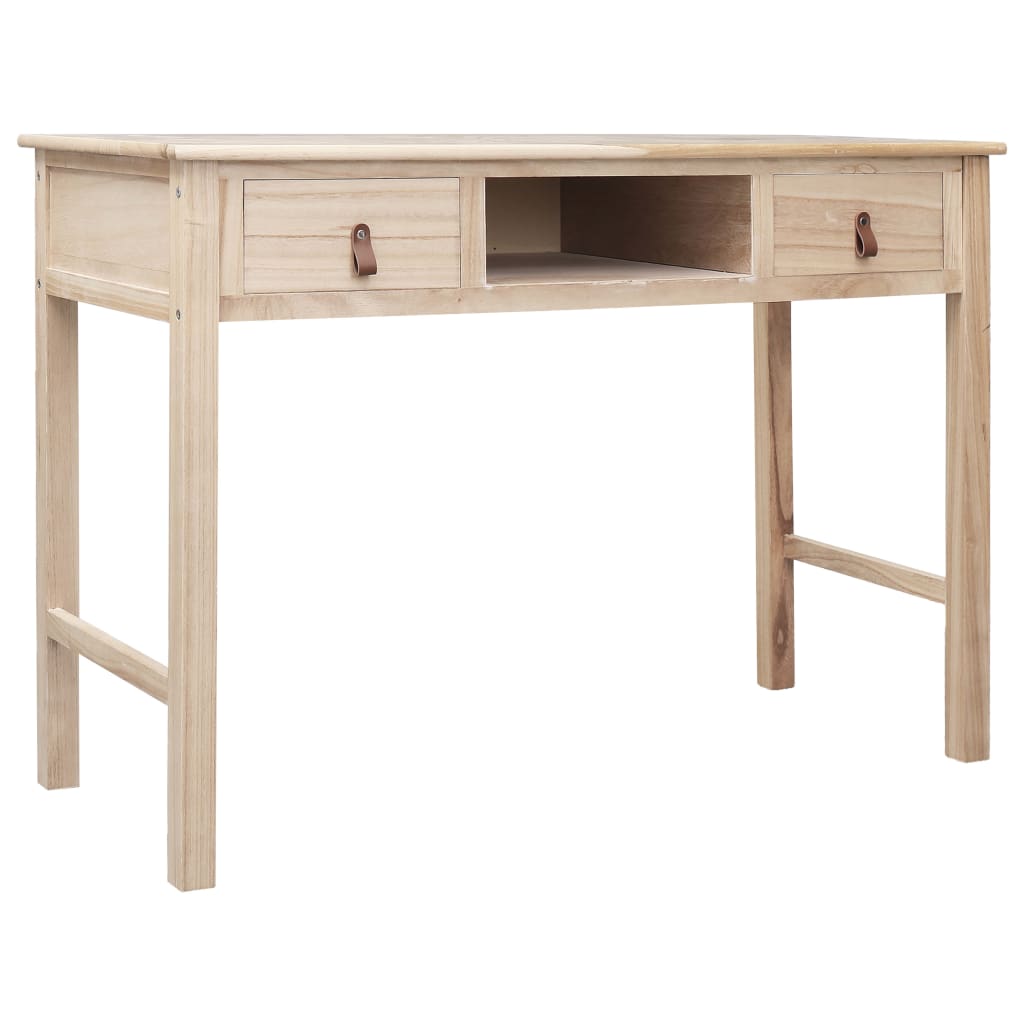 Escritorio De Madera Gris 110X45X76 Cm