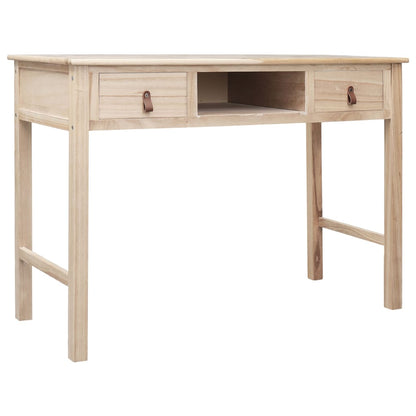 Escritorio De Madera Gris 110X45X76 Cm