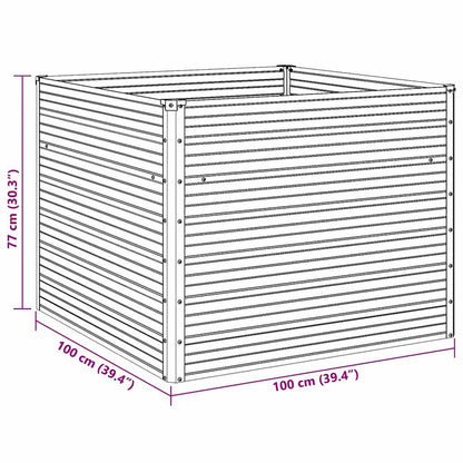 Mesa De Cultivo De Acero Galvanizado 100X100X77 Cm