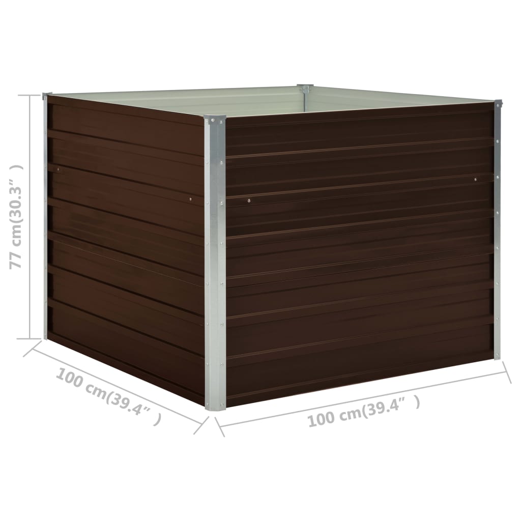 Mesa De Cultivo De Acero Galvanizado 100X100X77 Cm