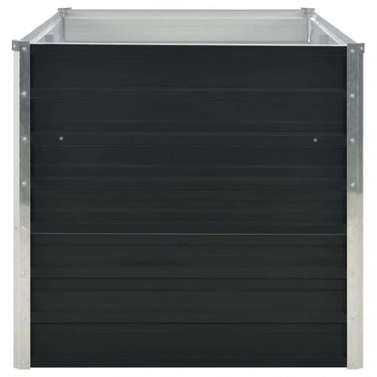 Jardinera Elevada Acero Galvanizado Gris 160X80X77Cm