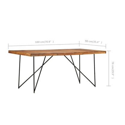 Mesa De Comedor De 180X90X76 Cm
