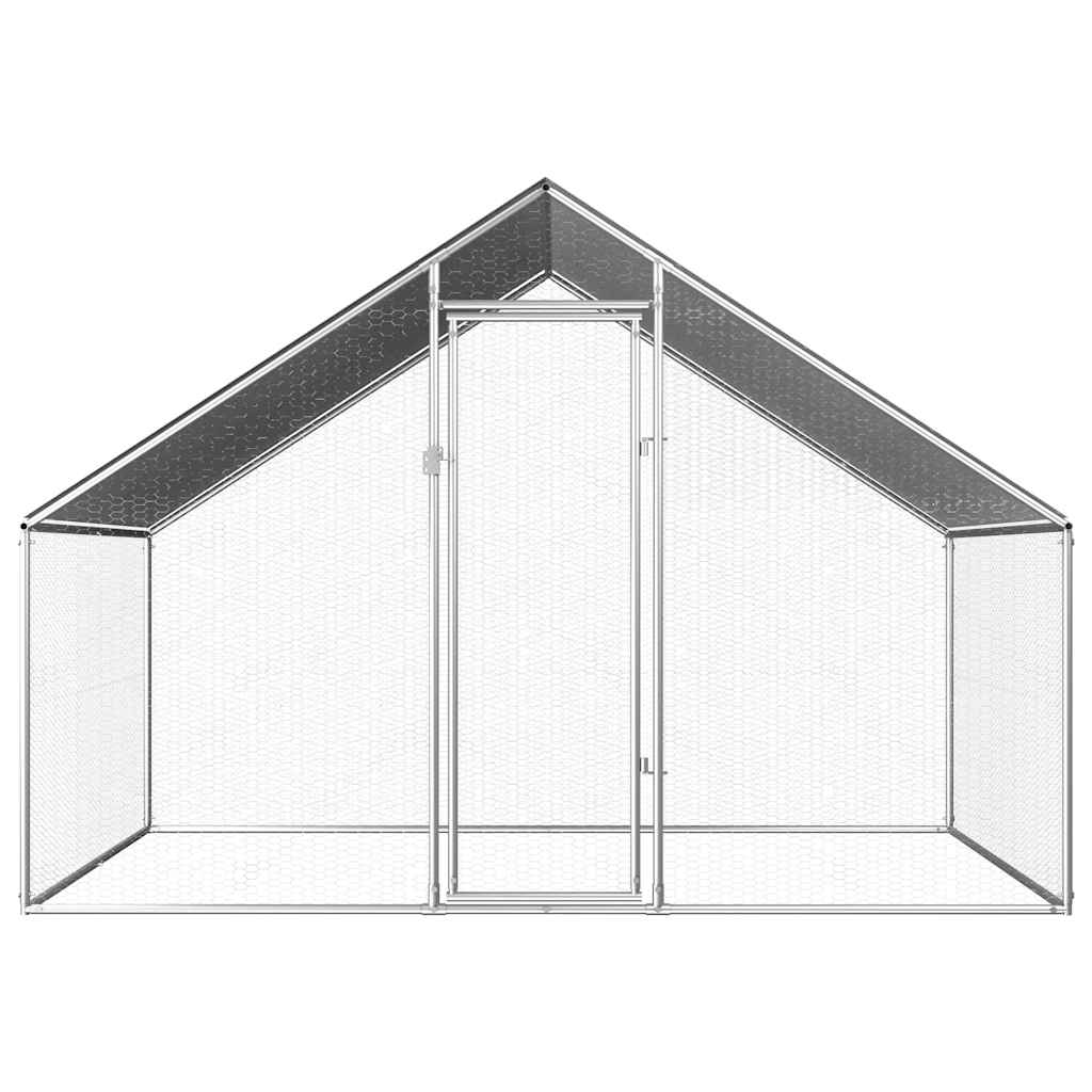 Jaula Gallinero De Exterior De Acero Galvanizado 2,75X2X1,92 M