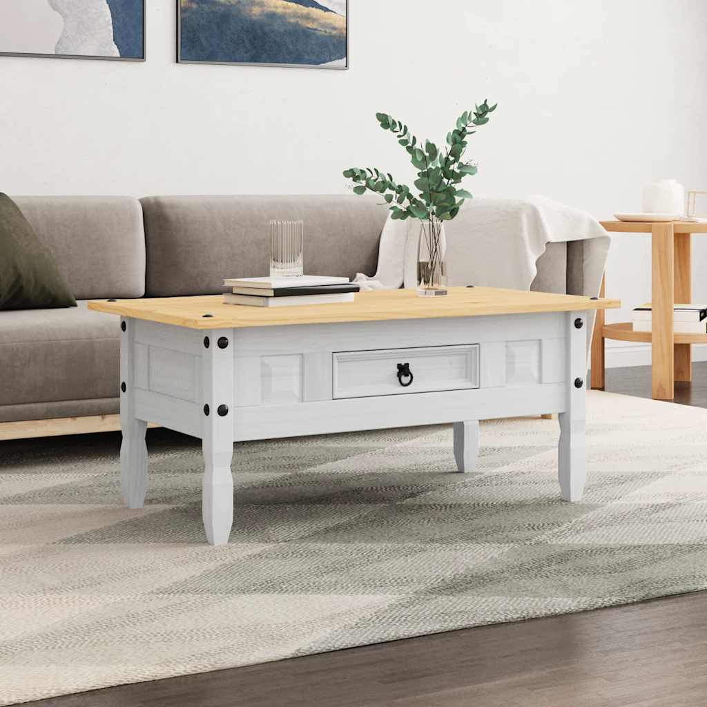 Mesa De Centro Corona Range Pino Mexicano 100X55X44 Cm