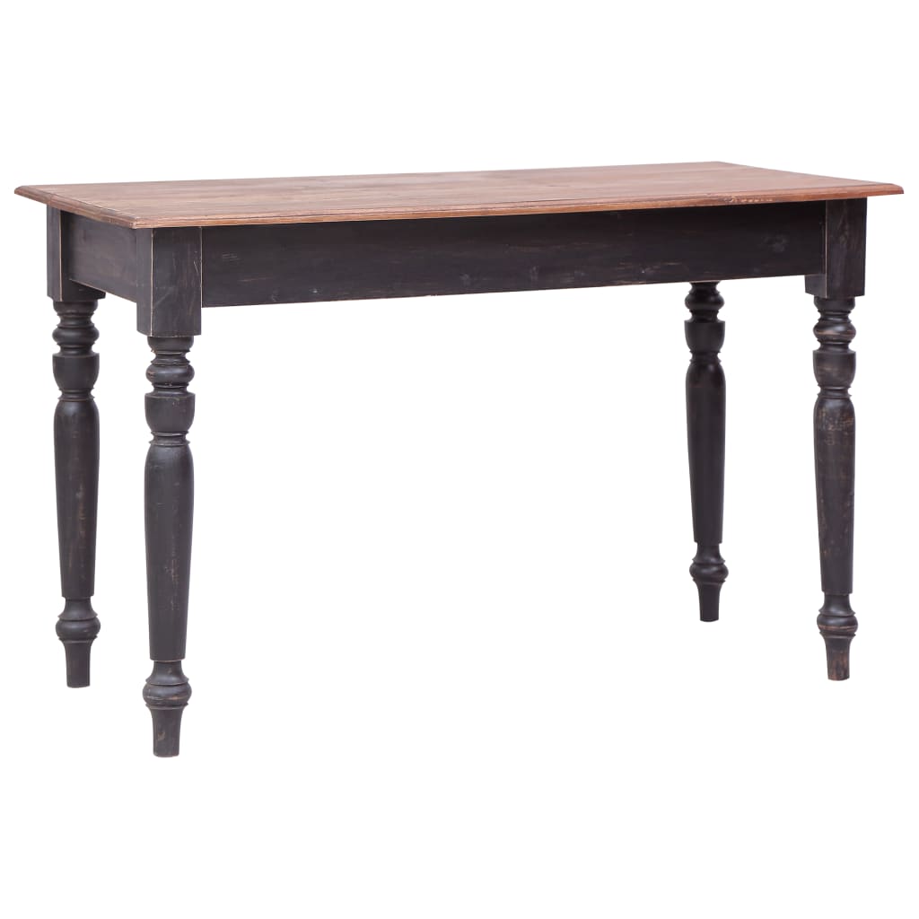 Escritorio Con 3 Cajones Madera Maciza De Caoba 117X57X75 Cm