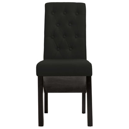 Sillas De Comedor 4 Unidades Tela Negras
