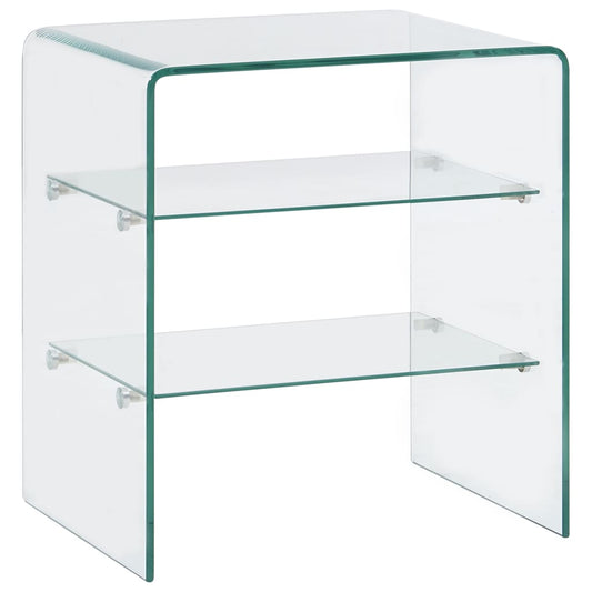 Mesa De Centro De Vidrio Templado 50X40X56 Cm