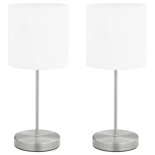 Lámparas De Mesa Táctiles 2 Unidades Blanco E14