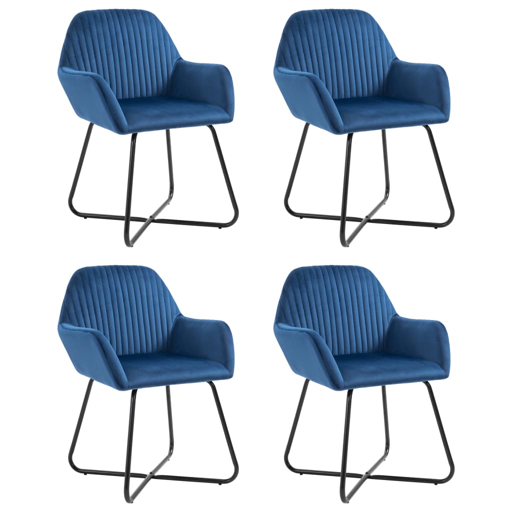 Sillas De Comedor 4 Unidades Terciopelo