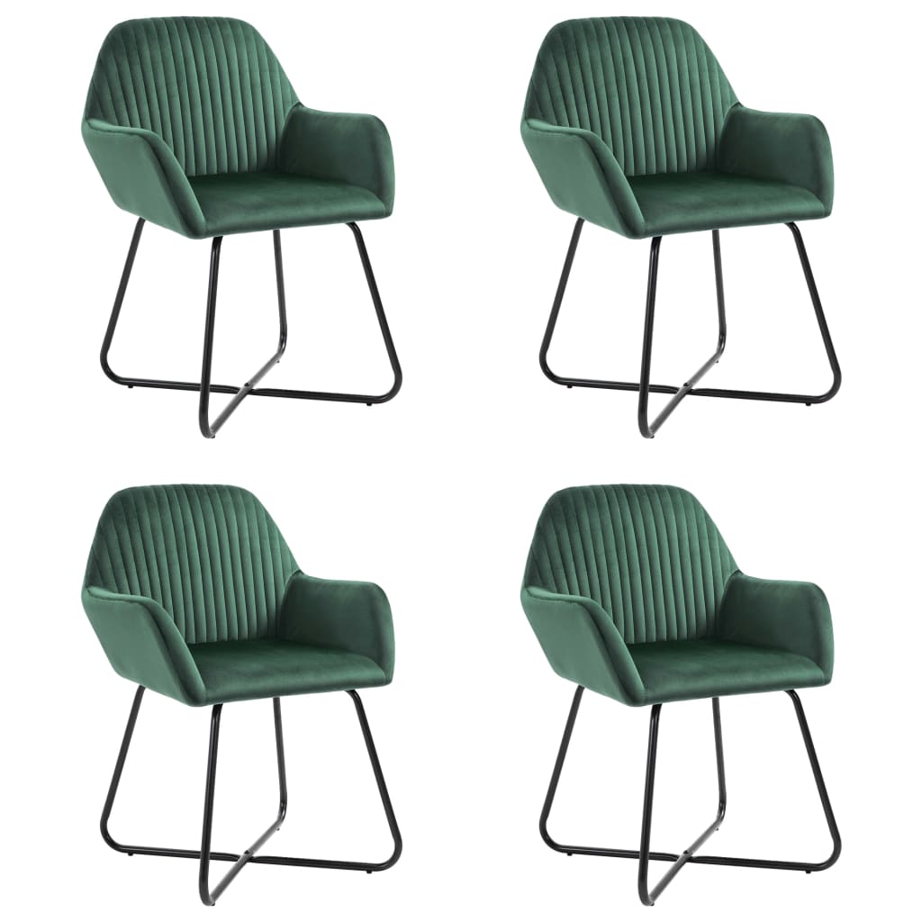 Sillas De Comedor 4 Unidades Terciopelo