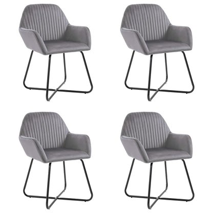 Sillas De Comedor 4 Unidades Terciopelo