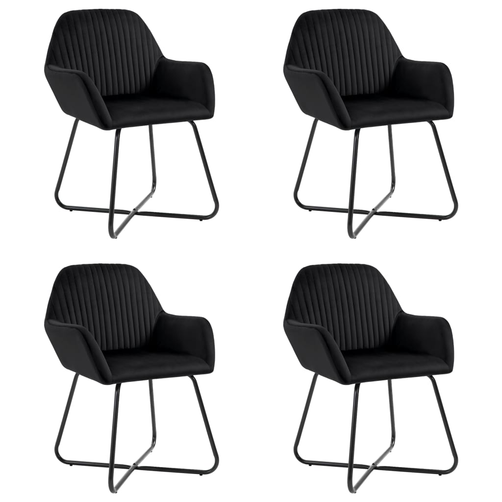 Sillas De Comedor 4 Unidades Terciopelo