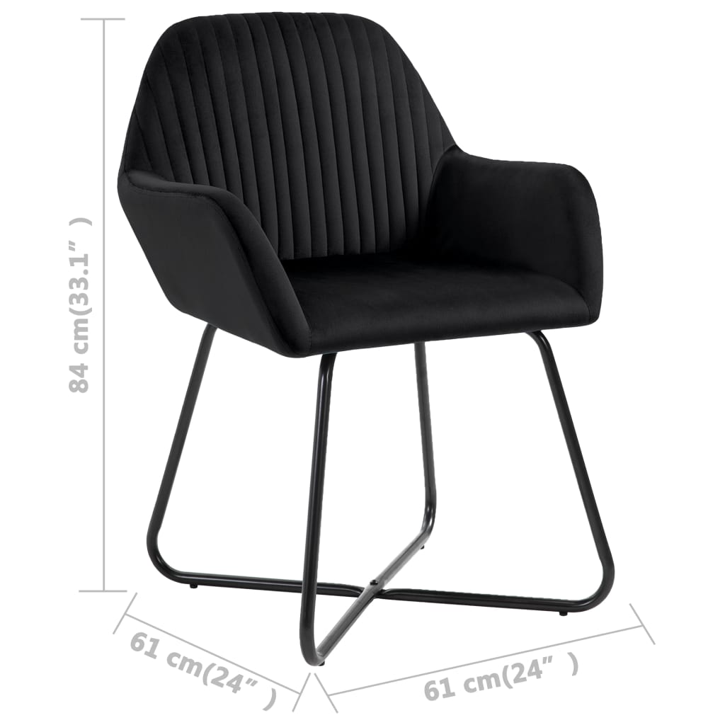 Sillas De Comedor 4 Unidades Terciopelo