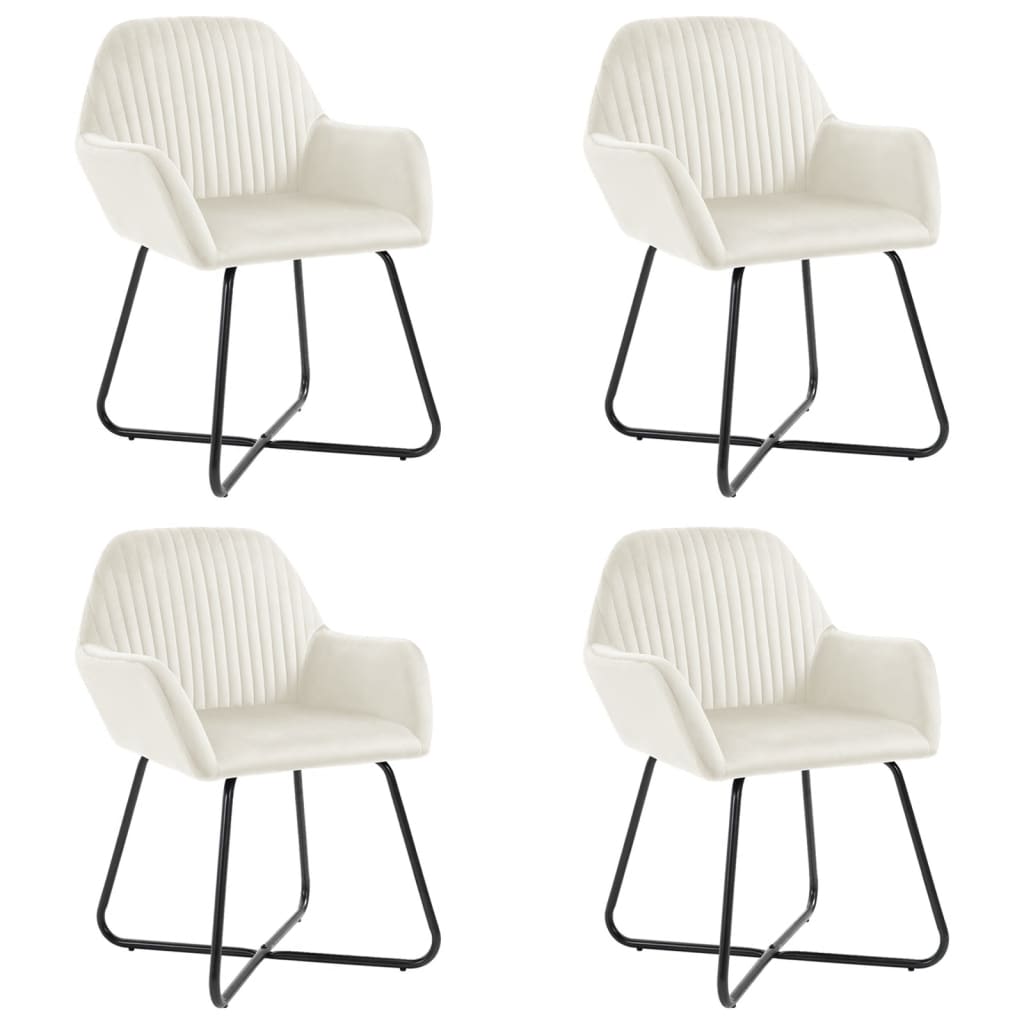 Sillas De Comedor 4 Unidades Terciopelo