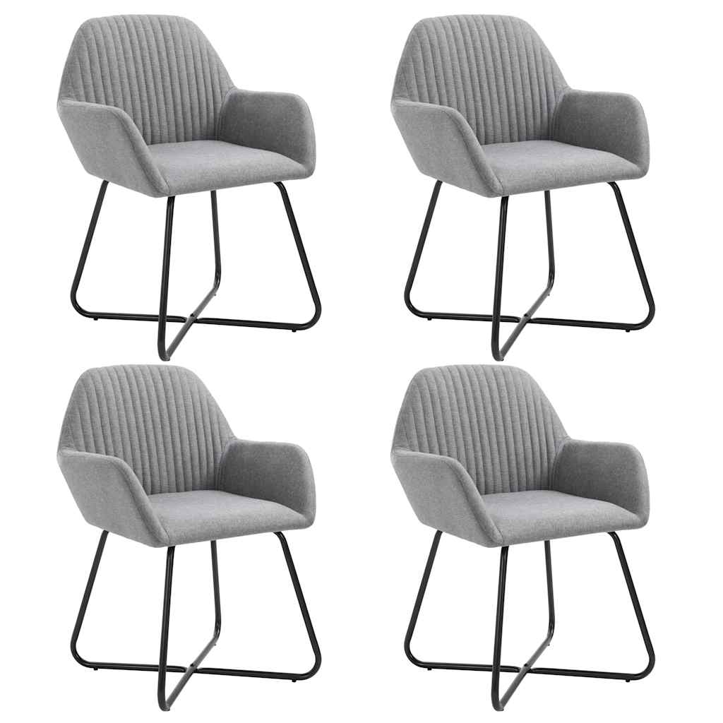 Sillas De Comedor 6 Unidades Tela Color
