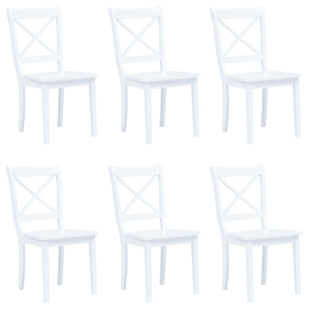 Sillas De Comedor 4 Unidades Madera Maciza De Caucho