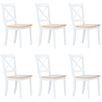 Sillas De Comedor 4 Unidades Madera Maciza De Caucho